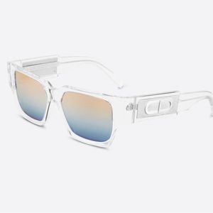 Christian Dior mirrored lens, clear frame sunglasses